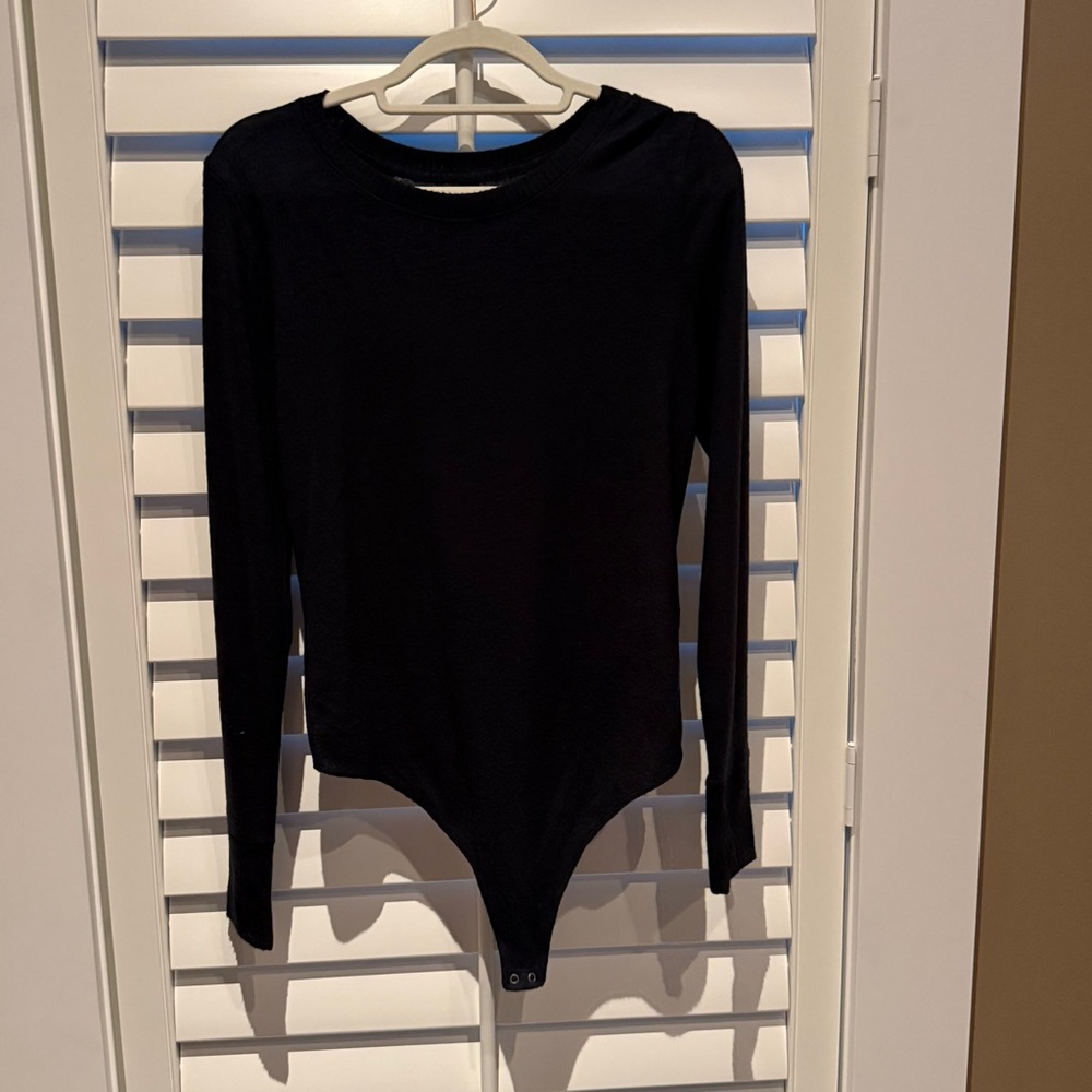 Abercrombie & Fitch Black Long Sleeve Bodysuit - Picture 2 of 3